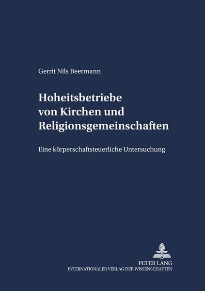Produktbild: Hoheitsbetriebe von Kirchen und Religionsgemeinschaften