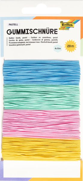 Produktbild: FOLIA&reg; Gummischn&uuml;re, pastell