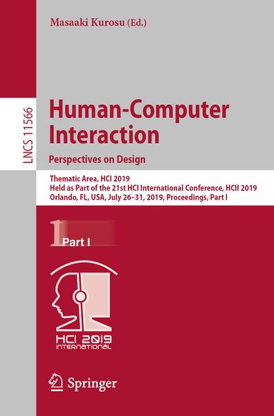 Produktbild: Human-Computer Interaction. Perspectives on Design