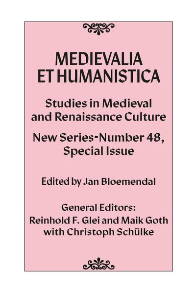 Produktbild: Medievalia et Humanistica, No. 48