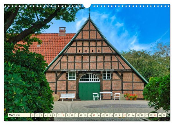 Produktbild: Baukunst Fachwerk (Wandkalender 2026 DIN A3 quer), CALVENDO Monatskalender