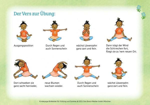Produktbild: Kinderyoga-Bildkarten f&uuml;r Fr&uuml;hling und Sommer