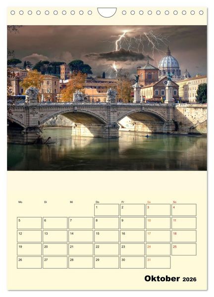 Produktbild: Metropolen im Gewitter (Wandkalender 2026 DIN A4 hoch), CALVENDO Monatskalender