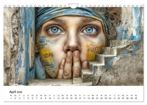 Produktbild: Street Art - Urban Colors (Wandkalender 2026 DIN A4 quer), CALVENDO Monatskalender