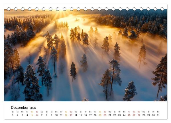 Produktbild: Mystischer Nebel (Tischkalender 2026 DIN A5 quer), CALVENDO Monatskalender