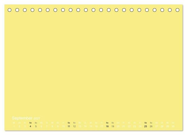 Produktbild: Bastelkalender - Gelb (Tischkalender 2027 DIN A5 quer), CALVENDO Monatskalender