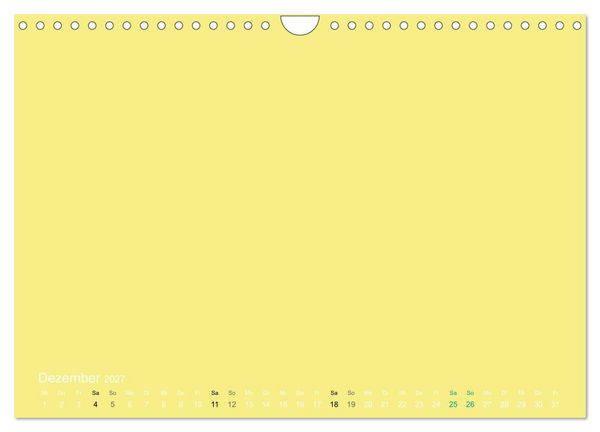 Produktbild: Bastelkalender - Gelb (Wandkalender 2027 DIN A4 quer), CALVENDO Monatskalender
