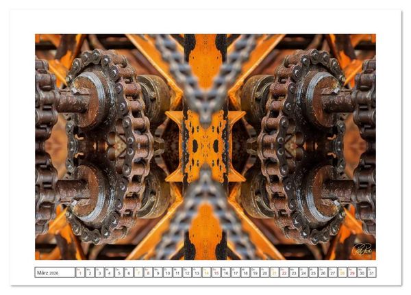 Produktbild: Faszination Spiegelung - Industrie und Technik (Tischkalender 2026 DIN A5 quer), CALVENDO Monatskalender