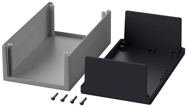 Produktbild: Bopla ELEMENT E 450 VL 05450200 Elektronikgeh&auml;use 189 x 110 x 70 Polystyrol Lichtgrau, Graphitgrau 1 St.