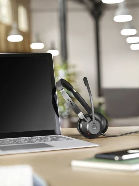 Produktbild: Jabra Evolve2 30 SE On Ear Headset kabelgebunden Stereo Schwarz Mikrofon-Rauschunterdr&uuml;ckung, Noise Cancelling Headset Telefon