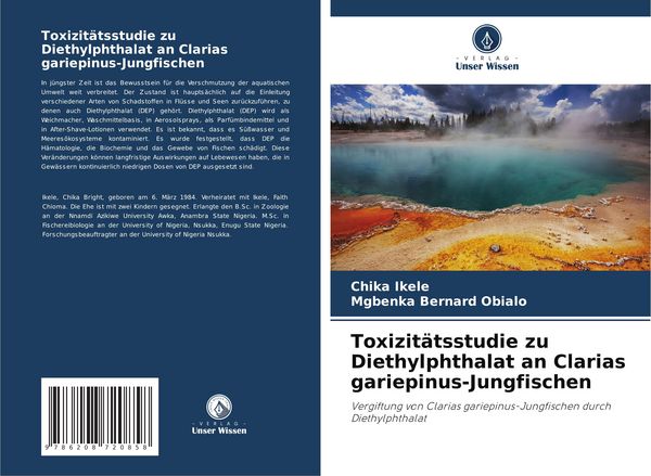 Produktbild: Toxizit&auml;tsstudie zu Diethylphthalat an Clarias gariepinus-Jungfischen