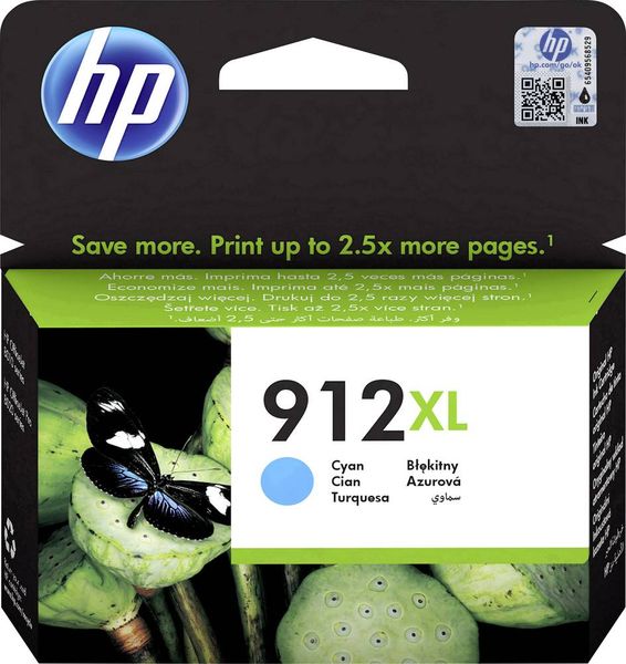HP 912XL Druckerpatrone Original Cyan 3YL81AE Tinte