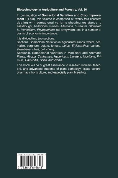 Produktbild: Somaclonal Variation in Crop Improvement II