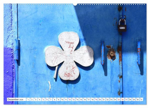Produktbild: Chefchaouen - Blue Details (hochwertiger Premium Wandkalender 2026 DIN A2 quer), Kunstdruck in Hochglanz