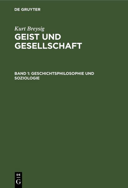 Produktbild: Geschichtsphilosophie und Soziologie