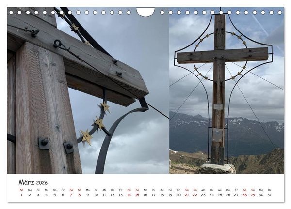 Produktbild: Bekannte und unbekannte S&uuml;dtiroler Gipfelkreuze im Detail (Wandkalender 2026 DIN A4 quer), CALVENDO Monatskalender