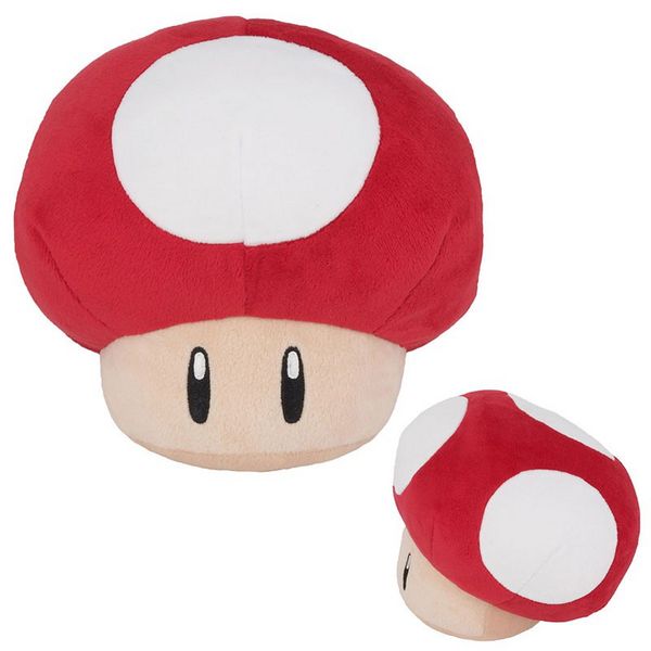 Produktbild: Nintendo Super Mario, Super Pilz, Pl&uuml;sch, rot, 16 cm