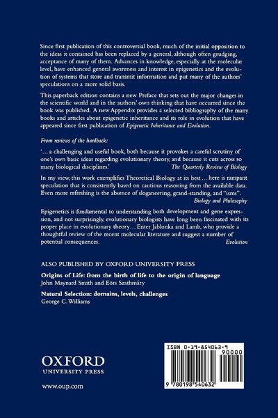 Produktbild: Epigenetic Inheritance and Evolution
