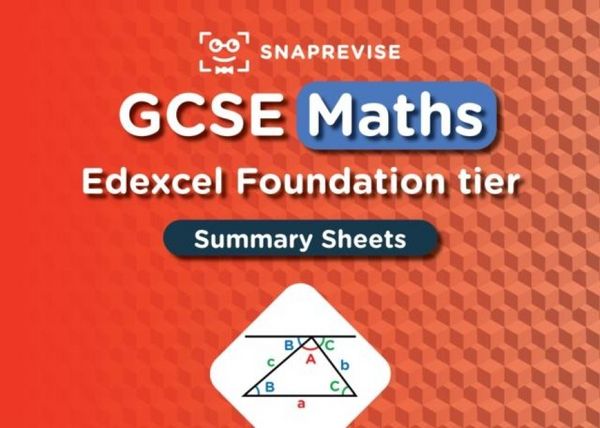 Produktbild: SnapRevise GCSE Edexcel Maths Foundation Summary Sheets