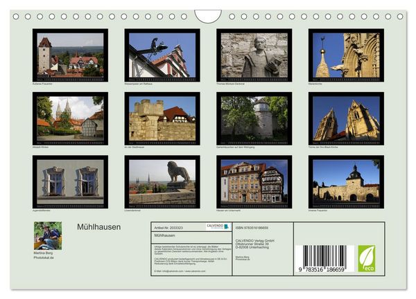 Produktbild: M&uuml;hlhausen (Wandkalender 2026 DIN A4 quer), CALVENDO Monatskalender