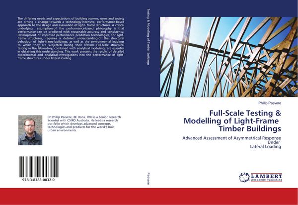 Produktbild: Full-Scale Testing & Modelling of Light-Frame Timber Buildings