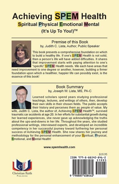 Produktbild: Achieving SPEM Health Spiritual Physical Emotional Mental (It's Up to You!)TM