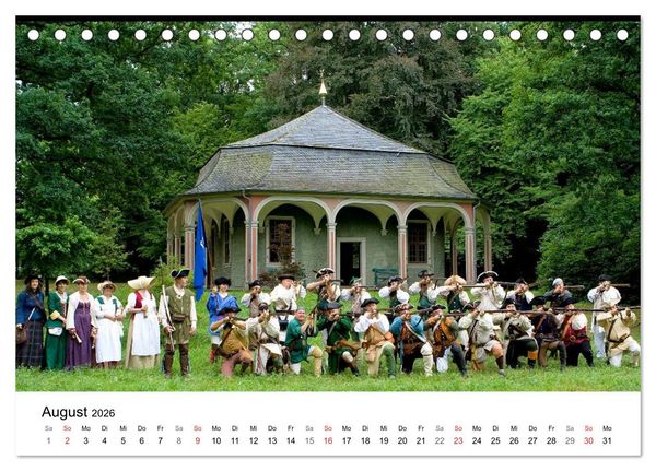 Produktbild: Fasanerie - sch&ouml;nstes Barockschloss Hessens (Tischkalender 2026 DIN A5 quer), CALVENDO Monatskalender