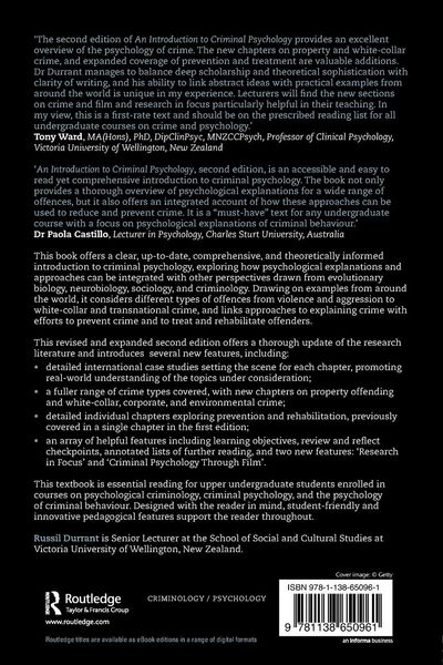 Produktbild: An Introduction to Criminal Psychology