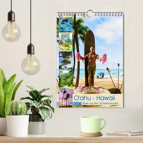 Produktbild: O'ahu - Hawaii, Bilder aus dem S&uuml;dseeparadies (Wandkalender 2026 DIN A4 hoch), CALVENDO Monatskalender