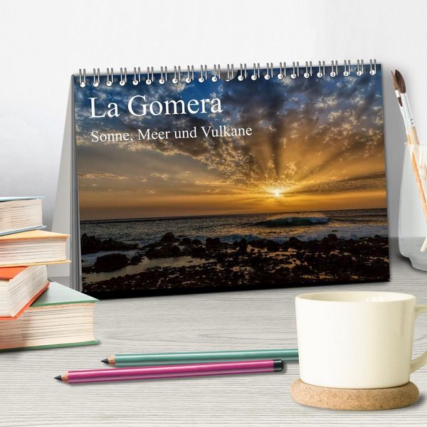 Produktbild: La Gomera Sonne, Meer und Vulkane (Tischkalender 2026 DIN A5 quer), CALVENDO Monatskalender