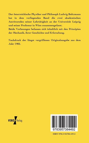 Produktbild: &Uuml;ber die Prinzipien der Mechanik