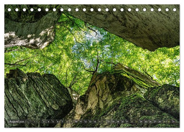 Produktbild: Wanderparadies Schw&auml;bische Alb (Tischkalender 2026 DIN A5 quer), CALVENDO Monatskalender