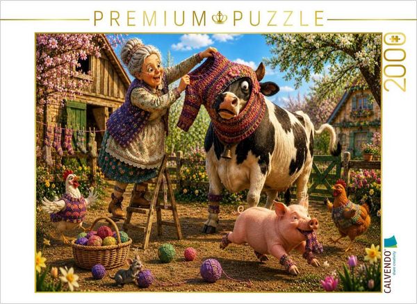 CALVENDO Puzzle Kopf zuerst! | 2000 Teile Lege-Größe 90 × 67 cm Foto-Puzzle für glückliche Stunden