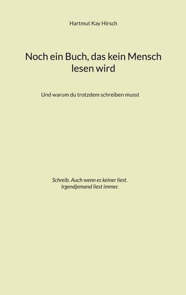 Produktbild: Noch ein Buch, das kein Mensch lesen wird