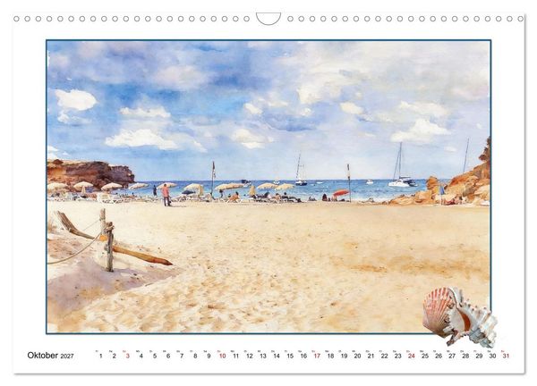 Produktbild: Karibisches Flair auf Formentera (Wandkalender 2027 DIN A3 quer), CALVENDO Monatskalender