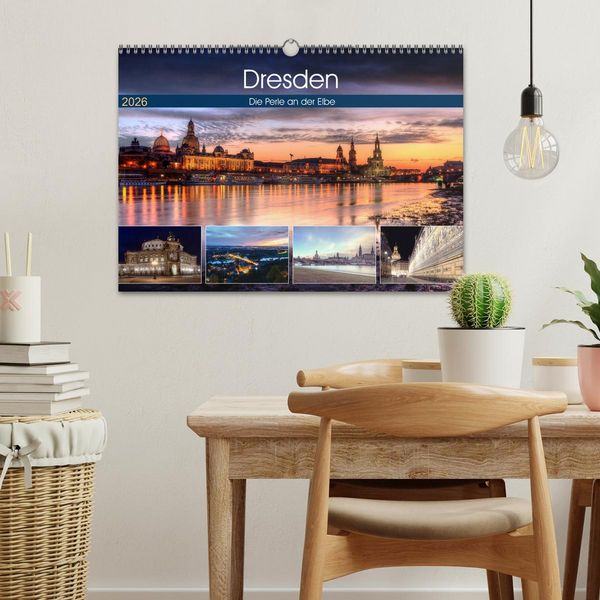 Produktbild: Dresden Die Perle an der Elbe (Wandkalender 2026 DIN A3 quer), CALVENDO Monatskalender