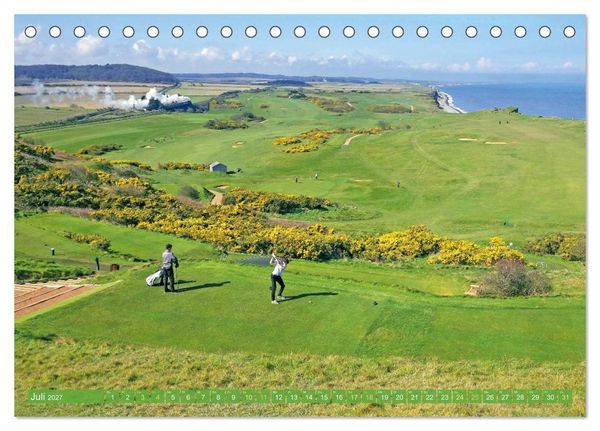 Produktbild: Golfparadiese der Welt (Tischkalender 2027 DIN A5 quer), CALVENDO Monatskalender