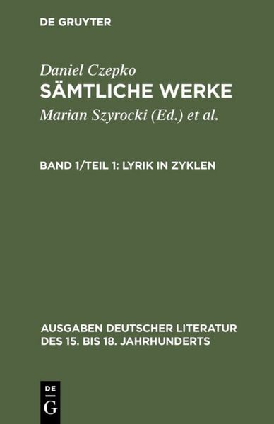 Produktbild: Lyrik in Zyklen
