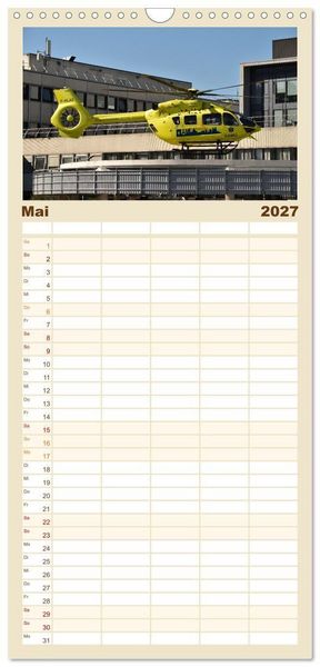 Produktbild: Familienplaner 2027 - Wo Kraft schwebt und Pr&auml;zision fliegt mit 5 Spalten (Wandkalender, 21 x 45 cm) CALVENDO