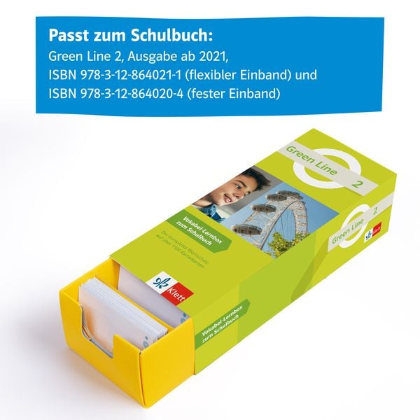 Produktbild: Green Line 2 (ab 2021) Klasse 6 Vokabel-Lernbox zum Schulbuch