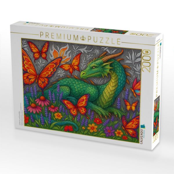 Produktbild: CALVENDO Puzzle Lindwurm und Feuerfalter | 2000 Teile Lege-Gr&ouml;&szlig;e 90x67cm Foto-Puzzle f&uuml;r gl&uuml;ckliche Stunden