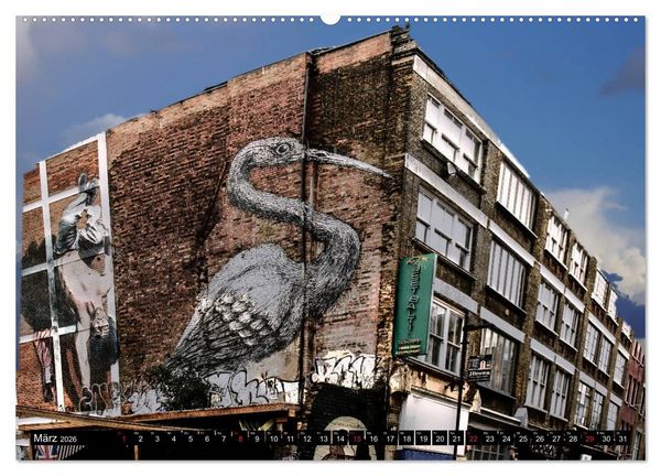 Produktbild: Street art London Michael Jaster (hochwertiger Premium Wandkalender 2026 DIN A2 quer), Kunstdruck in Hochglanz