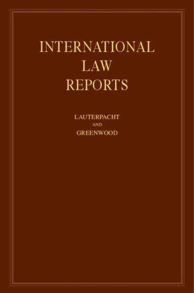 Produktbild: International Law Reports: Volume 149