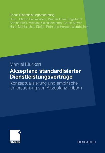 Produktbild: Akzeptanz standardisierter Dienstleistungsvertr&auml;ge