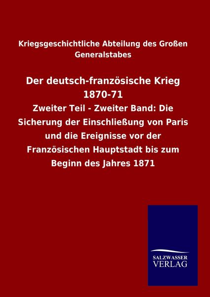 Produktbild: Der deutsch-franz&ouml;sische Krieg 1870-71
