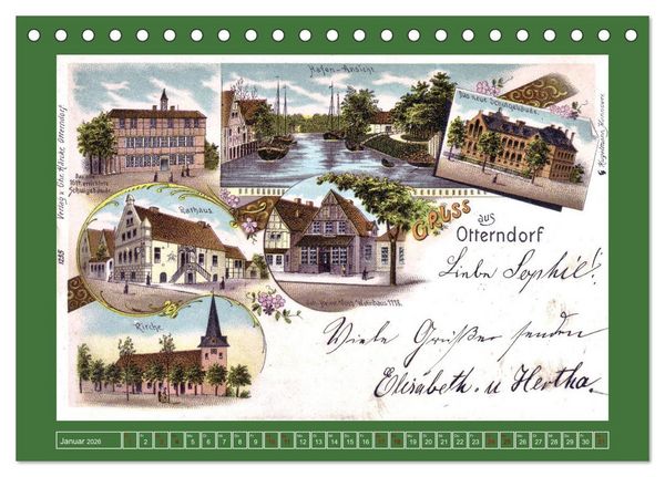 Produktbild: 625 Jahre Otterndorf - Gr&uuml;ne Stadt am Meer (Tischkalender 2026 DIN A5 quer), CALVENDO Monatskalender