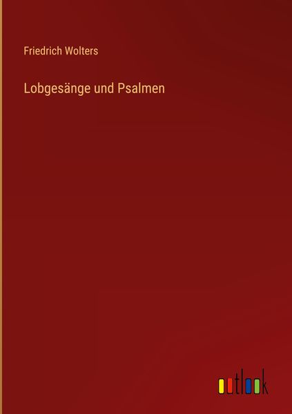 Produktbild: Lobges&auml;nge und Psalmen