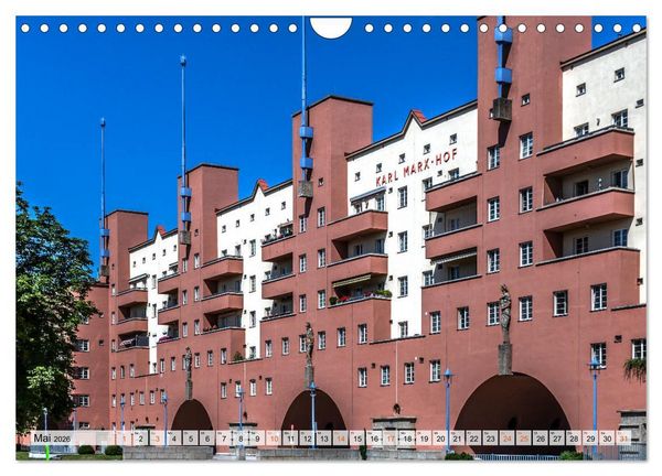 Produktbild: Baukunst des Roten Wien (Wandkalender 2026 DIN A4 quer), CALVENDO Monatskalender