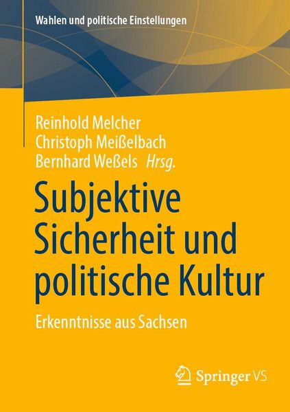 Produktbild: Subjektive Sicherheit und politische Kultur