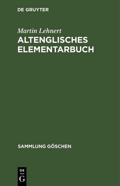 Produktbild: Altenglisches Elementarbuch